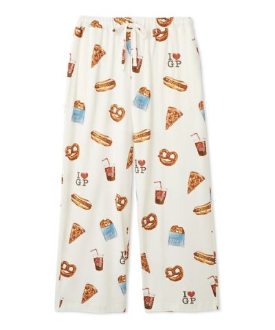 NYブランチ柄ロングパンツ