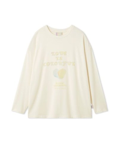 【kansai yamamoto】【レディース】ワンポイントレーヨンロゴロンT