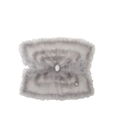 ボリュームフリルチュールシュシュ