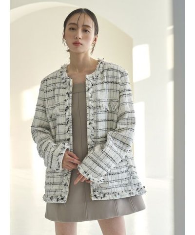 ロングツイードジャケット