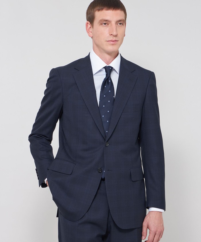 OX BRIDGE】【ZEGNA/ゼニア】メランジチェックスーツ(508678654