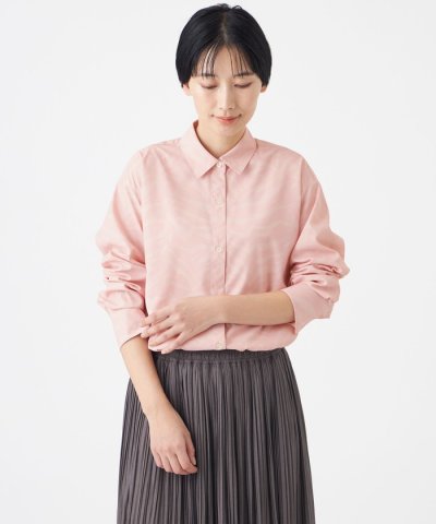 【マシンウォッシャブル】ゼブラプリントソフトタイプライターシャツ