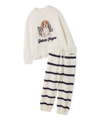 【ONLINE限定】【UNISEX】エアリーモコプレイフルDOGジャガードプルオ