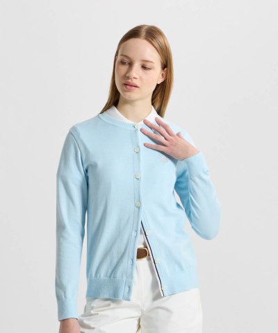 マンシングウェア MUNSINGWEAR カラー杢カーディガン