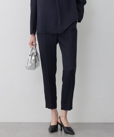 アセテートダブルサテン スティックパンツ