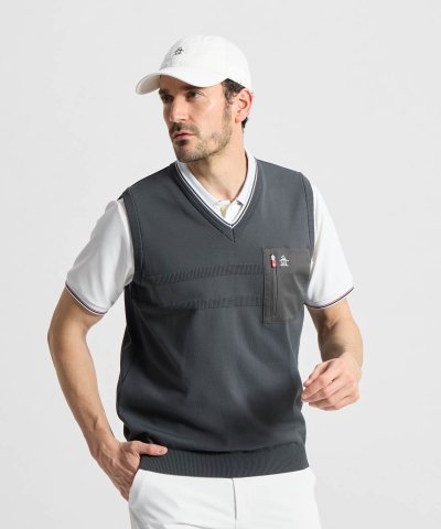 マンシングウェア MUNSINGWEAR Vネックニットベスト