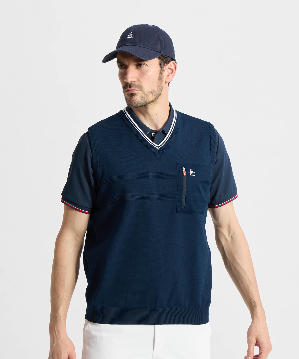 マンシングウェア MUNSINGWEAR Vネックニットベスト(508712373)｜阪急