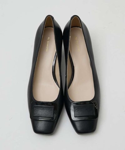 スクエアモチーフパンプス【予約】