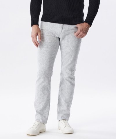 パイソンジャカードデニムパンツ