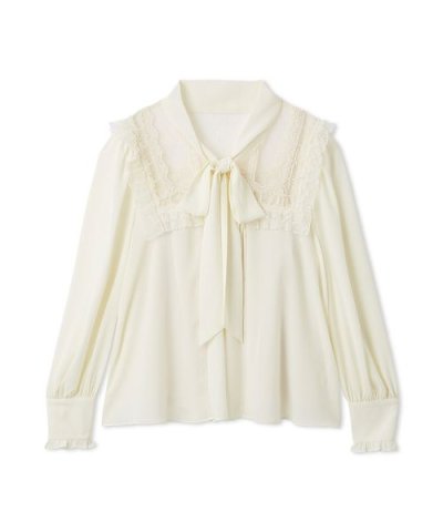 ヴィンテージライクボウタイブラウス