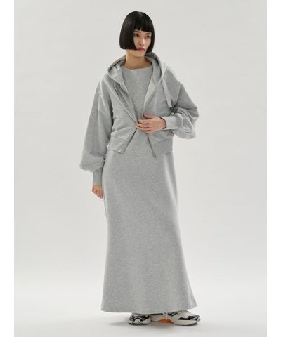 裏毛フーディー×ワンピースセット