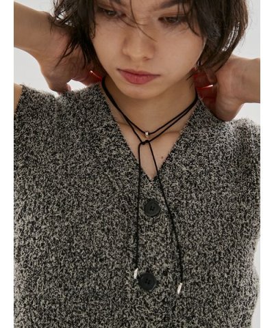 サテンコードネックレス