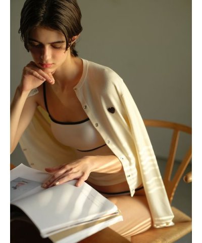 【HEART】 eco ハートニットカーディガン【アンサンブル可能】