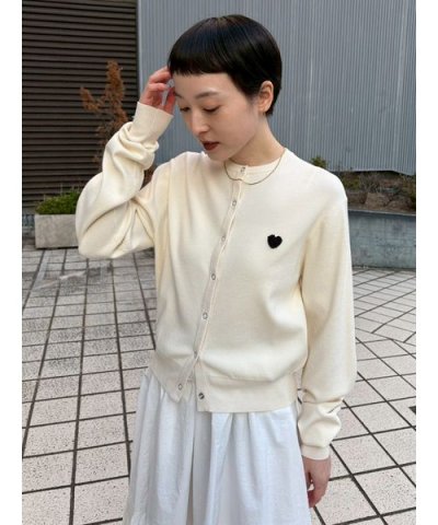 【HEART】 eco ハートニットカーディガン【アンサンブル可能】