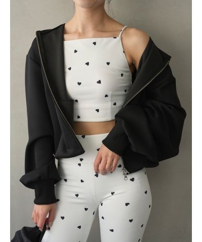 ハートパターンブラトップ/UVカット/接触冷感