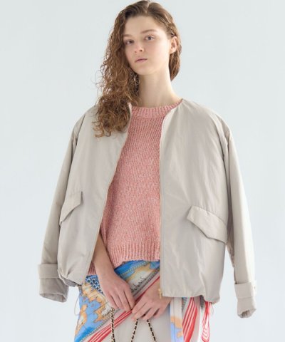 ライトパディング ノーカラー アウター