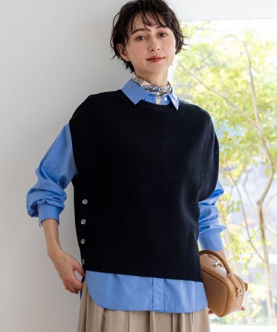 コットンギマ ニットベスト