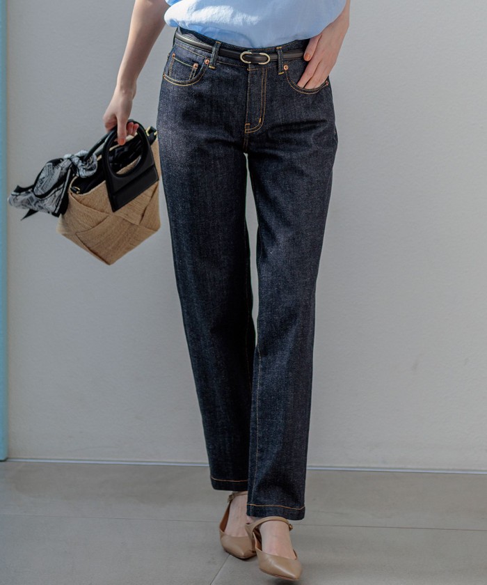 23区DENIM ストレートフィット デニムパンツ(508720183)｜阪急百貨店