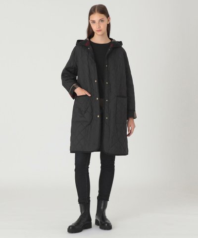 【一部店舗限定】クレストブリッジチェックキルティングコート
