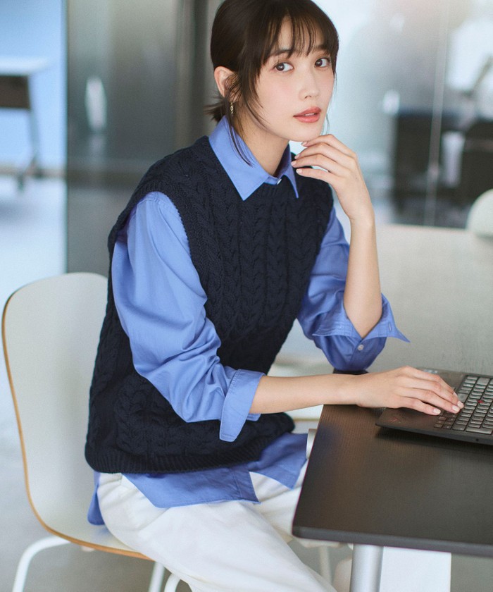 ケーブル ニットベスト(508720865)｜阪急百貨店公式通販サイト｜阪急