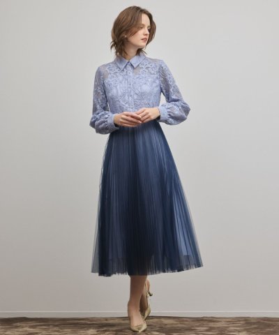 コードレースプリーツワンピース