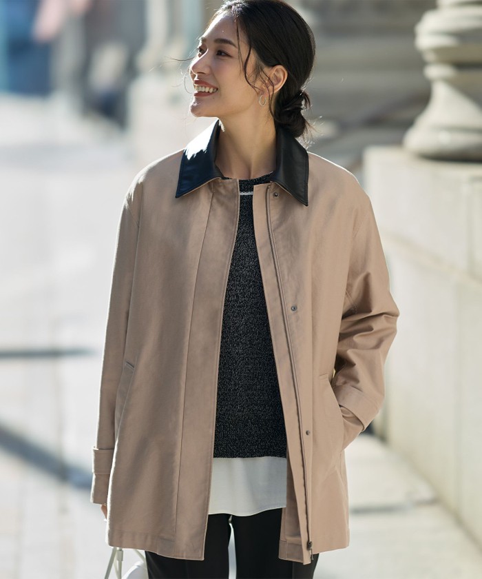 リバーシブル着用可能】 リバーシブルキルト ミドル丈コート(508569300