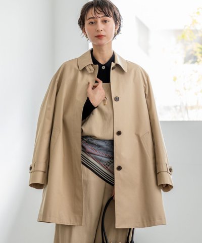 エアータンブラー TCギャバジン ステンカラー コート