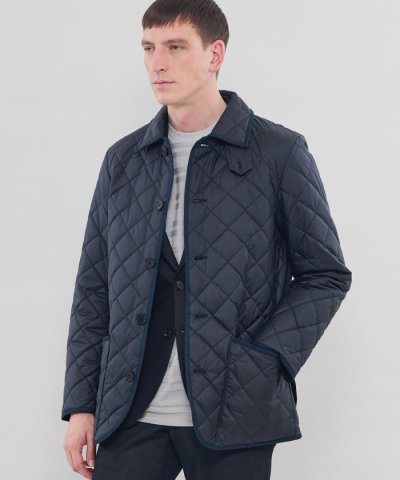 【WEB・一部店舗限定】【WATSON】ポリエステルタフタキルティングブルゾン