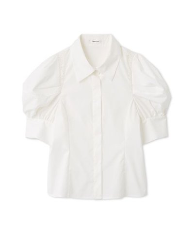 タックバルーンスリーブブラウス