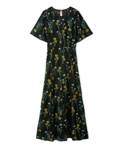 ボタニカル　エンブロイダリードレス