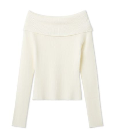 ベーシックオフショルリブニット／ウォッシャブル