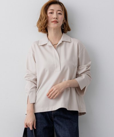 コンパクトツイル スキッパー カットソー