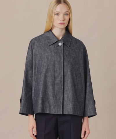 【ROSLEY/ロズリー】デニムステンカラーショートコート