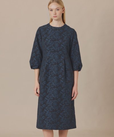 【BIBURY FLOWER】バイブリージャカードワンピース