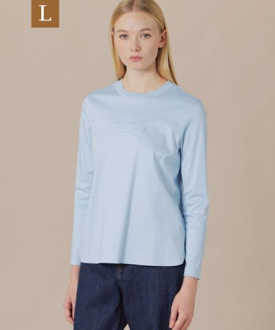【L】コットンスムースロゴＴシャツ