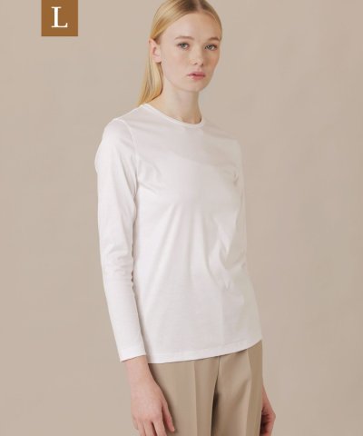 【L】【The Essential Collection】コットンスムース長袖T