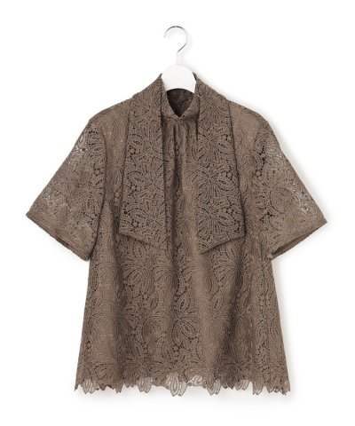 【APPLAUDIR】Brocheリボンブーケレース ブラウス