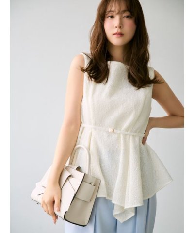 アシメペプラムチュニック