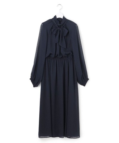 【APPLAUDIR】ドットクレープシフォン ドレス