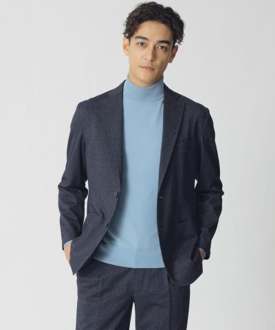 撚り杢ツイルジャージージャケット
