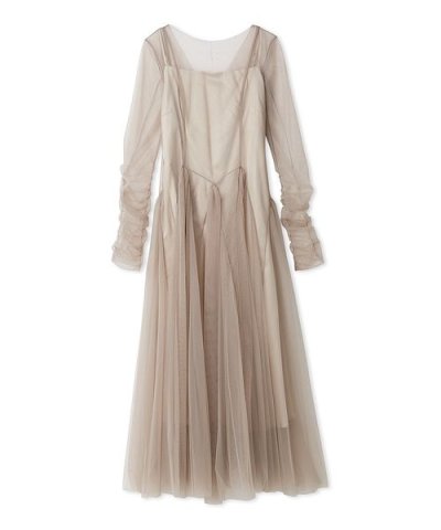 チュールボリュームドレス