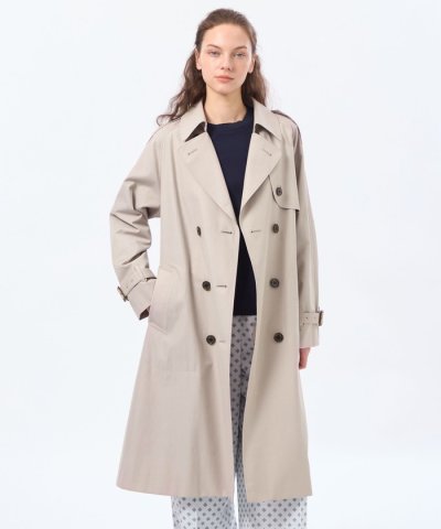 【WELBURY TRENCH(ウェルベリートレンチ)】ライトギャバジン