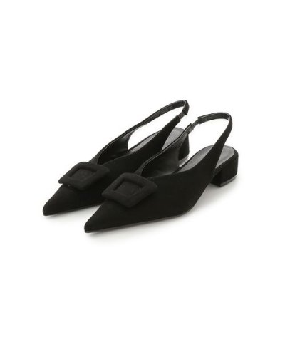 バックル付きラムレザースリングパンプス