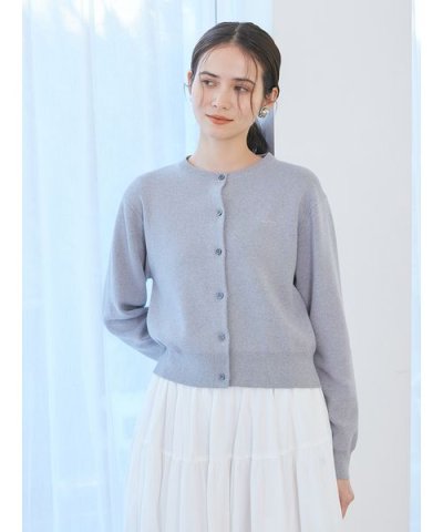 【ウォッシャブル】【UVカット】クロップドフォルムカーディガン
