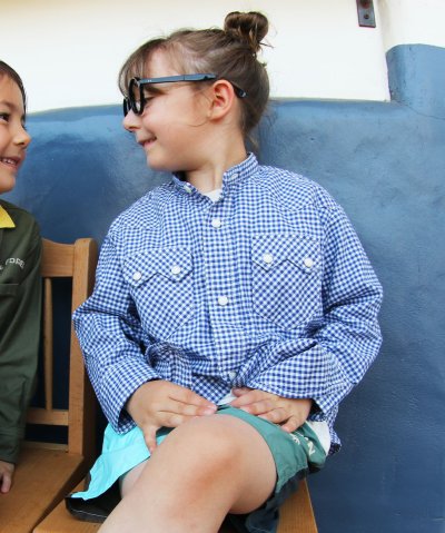 デニムダンガリー DENIM DUNGAREE Gingham Plaid Sh