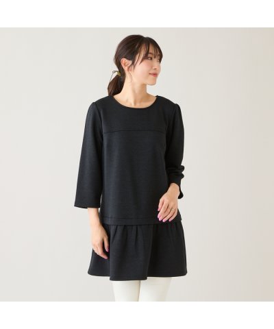 ローズティアラ RoseTiara リボンディテールスウェットチュニック