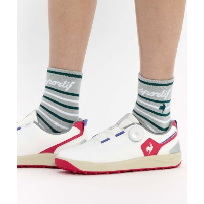 ルコックスポルティフ ゴルフ le coq sportif golf ボーダー柄