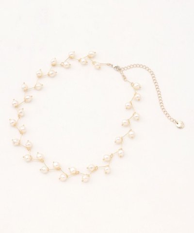 パールショートネックレス