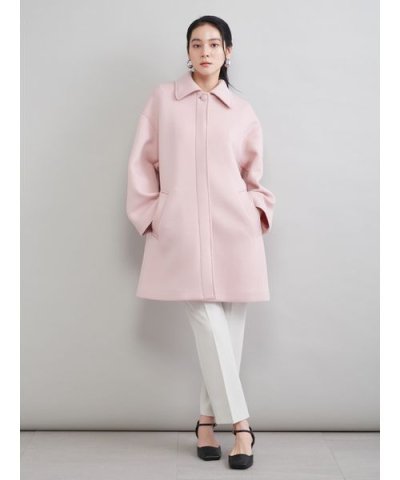 ステンカラーＡラインポンチコート