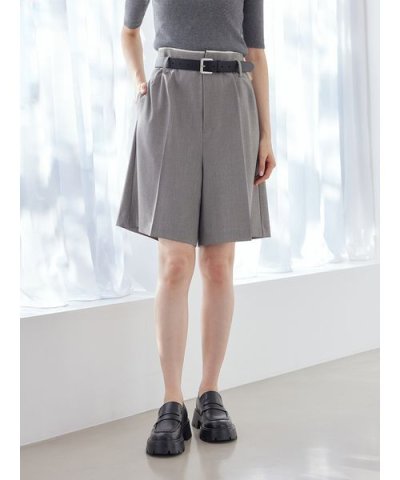 トリミングハーフキュロットパンツ